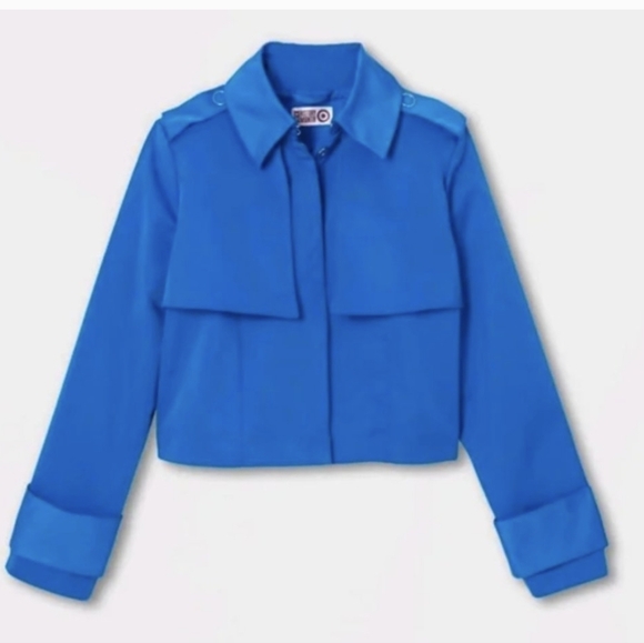 Target Jackets & Blazers - Trendy Blue Half Trench Coast Unisex
